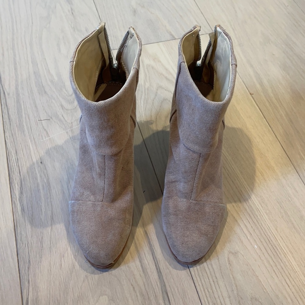 Rag and Bone canvas newbury bootie